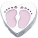 Heart - Pink Baby Feet