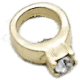 Ring - Gold with Crystal