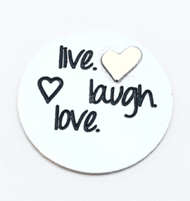 live laugh love plate