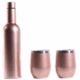 Insulated Wine Decanter & Goblets in Rose Gold Shimmer - INNsulated Gift Set
